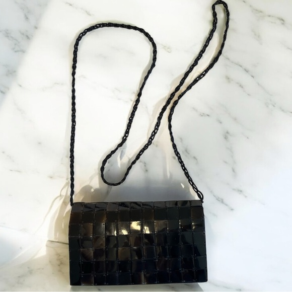 Vintage Faux Tortoise Shell Crossbody Bag - Picture 1 of 9